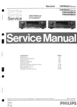 Philips fr-940 service manual PDF
